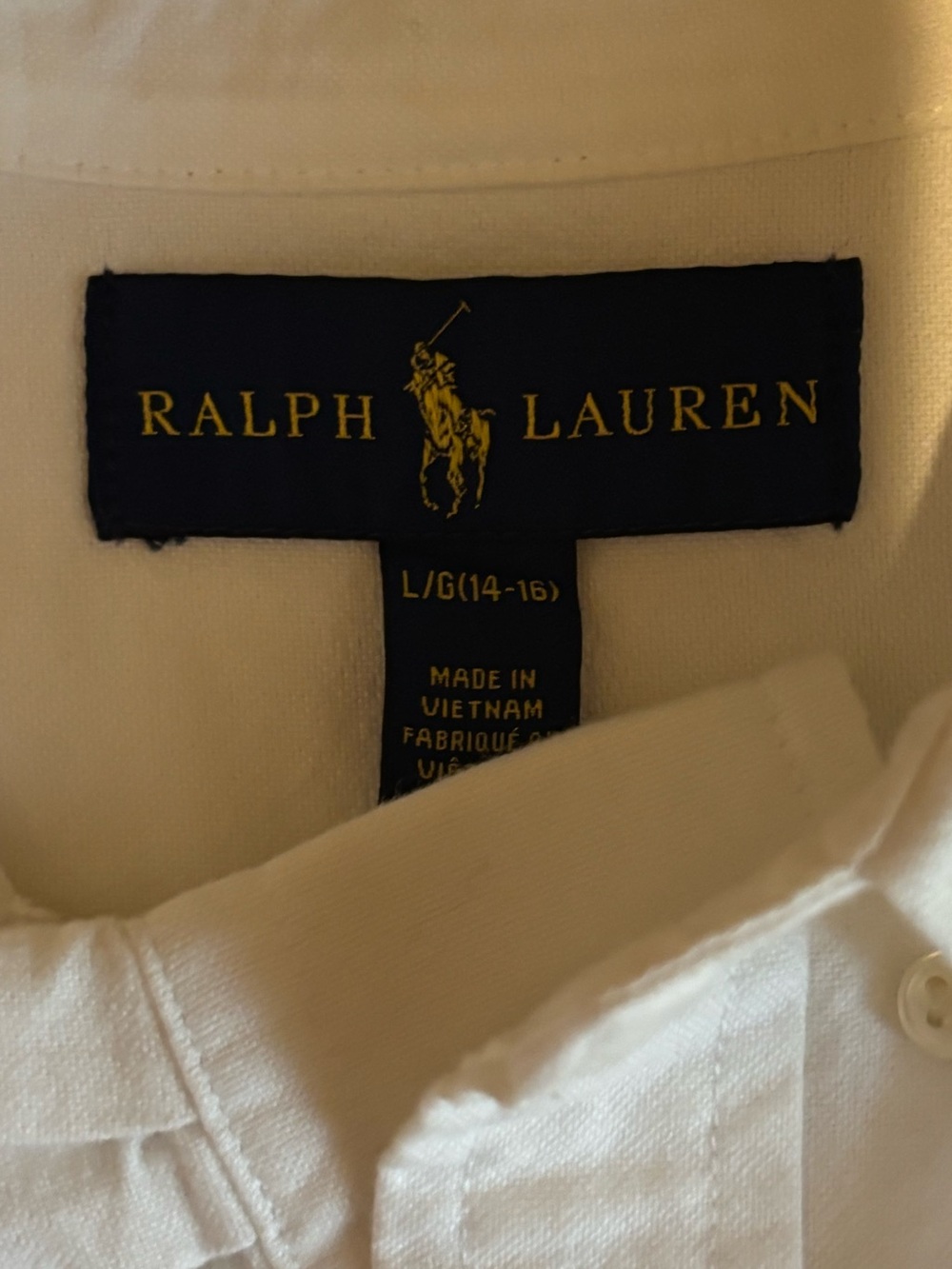 Ralph Lauren White Oxford Shirt - Picture 2 of 10